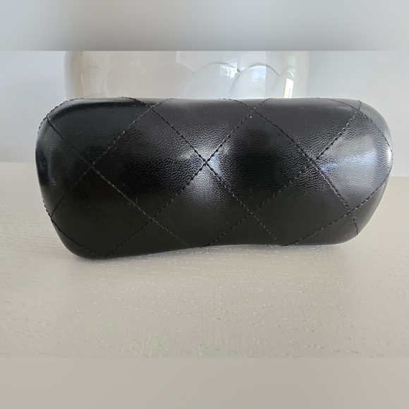 Chanel Quilted Leather Eyeglass Case With Box - Black - Picture 4 of 13